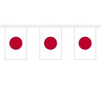2x Polyester vlaggenlijn van Japan 3 meter   -