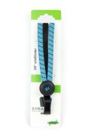 Widek triobinder eye met haak 3x12mm zwart/babyblauw