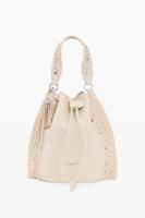 Geborduurde rugzak met ruches - WHITE - U