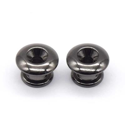 AxLabs KD2E1007BN Small Strap Buttons Rounded Top Black Nickel (Set van 2)