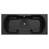 Ligbad Xenz Ibiza | Inbouw | 180x80 cm | Incl.Badafvoer | Acryl | Ebony (zwart mat)