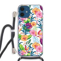 Tropisch 2: iPhone 12 Transparant Hoesje met koord