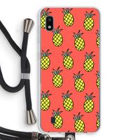 Ananas: Samsung Galaxy A10 Transparant Hoesje met koord