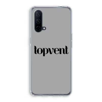 Topvent Grijs Zwart: OnePlus Nord CE 5G Transparant Hoesje