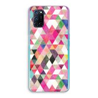 Gekleurde driehoekjes: Oppo A92 Transparant Hoesje