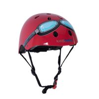 Kiddimoto Red Goggle Halve schaal BMX-helm M Rood