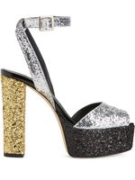 Giuseppe Zanotti sandales Betty 140 mm ornées de paillettes - Argent - thumbnail