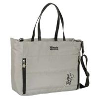 Handtas Minnie Mouse Teen Sand Gestoffeerd Grijs 40 x 31 x 17 cm