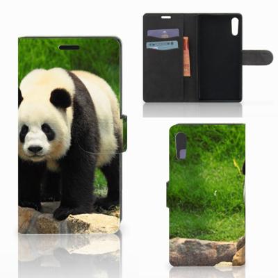 Sony Xperia XZ | Sony Xperia XZs | Telefoonhoesje | Met pasjeshouder | Panda