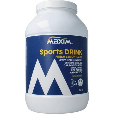 Maxim Sports drink powder tubs fresh lemon