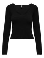 Only Onlninna Ls Glitter Reversible Cs Knt 15343294 Trui Black Black Glitter