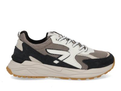 HUB Grid M37 almond brown nav multi blauw maat 42
