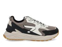 HUB Grid M37 almond brown nav multi blauw maat 44