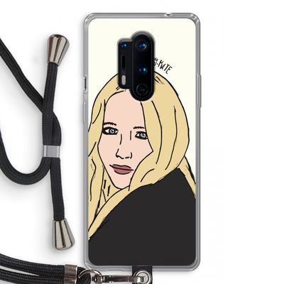 Mary Kate: OnePlus 8 Pro Transparant Hoesje met koord