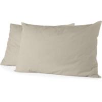 Set 2 federe - HOME LINGE PASSION - HP72085 - Microfibra 82 g - 50 x 70 cm - Avorio Beige