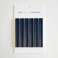 The Mosaic Factory Sevilla Mozaïek Tegel Kitkat Vinger - Navy Blauw Porselein Geglazuurd 296x299 mm