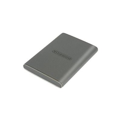 Transcend ts4tesd360c esd360c external ssd, 4tb, usb type-c 20 gbps, 1050/ 950 mb/s 3d nand, gray