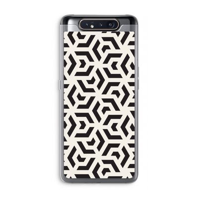 Crazy pattern: Samsung Galaxy A80 Transparant Hoesje