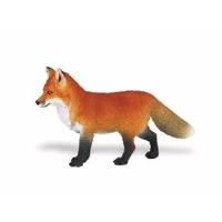 Speelgoed figuur - vos - bruin - 8 cm - plastic - dieren - speelfiguur