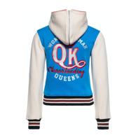 Queen Kersoin QK Cheerleader College Sweat Jacket Hoodie Blue-XXL
