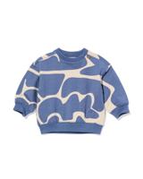 HEMA Baby Sweater Abstract Blauw (blauw)