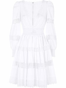 Dolce & Gabbana robe à empiècements en dentelle - Blanc