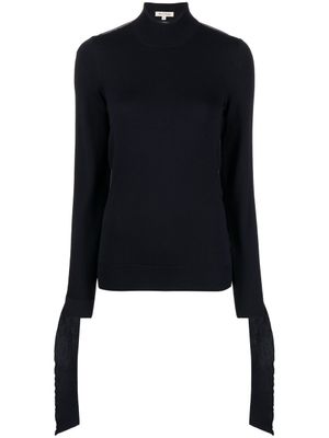 MERYLL ROGGE pull en maille fine à dos ouvert - Bleu