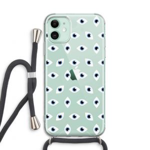 Eyes pattern: iPhone 11 Transparant Hoesje met koord