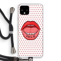 Yolo Denise: Pixel 4 Transparant Hoesje met koord