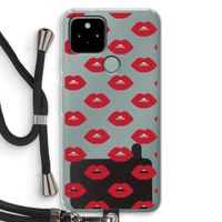 Lips: Pixel 5 Transparant Hoesje met koord