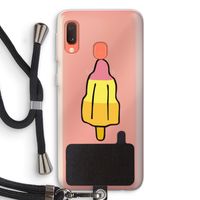 Raketijsje: Samsung Galaxy A20e Transparant Hoesje met koord