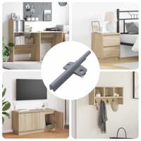 Zachte Sluitdempers 12 pcs Grijs 125 x 47 x 15 mm PP