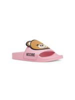 Moschino Kids chaussons à motif Teddy Bear - Rose - thumbnail