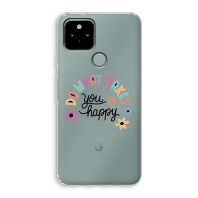 Happy days: Google Pixel 5 Transparant Hoesje