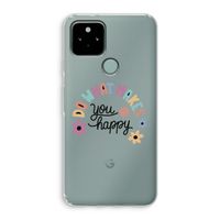 Happy days: Google Pixel 5 Transparant Hoesje