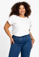 Yoek T-shirt kapmouwen | Wit | Maat 42/44