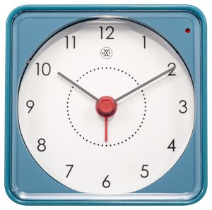 NeXtime 7343BL Alarmklok Nathan blauw 7.3 x 7.3 x 3.3 cm
