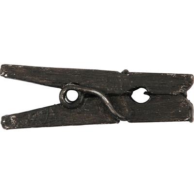 Creativ Company Mini wasknijpers, l: 25 mm, b: 3 mm, zwart, 36 stuk/ 1 doos
