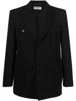 Saint Laurent blazer à simple boutonnage - Noir