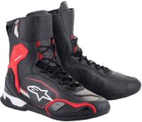 ALPINESTARS Superfaster Shoes, Motorschoenen, Zwart-Helder Rood-Wit