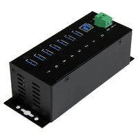 StarTech.com 7-poorts industriële USB 3.0 hub beveiliging tegen ESD en stootspanningen - thumbnail