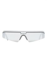 Balenciaga Eyewear lunettes de soleil Ski à monture rectangulaire - Gris