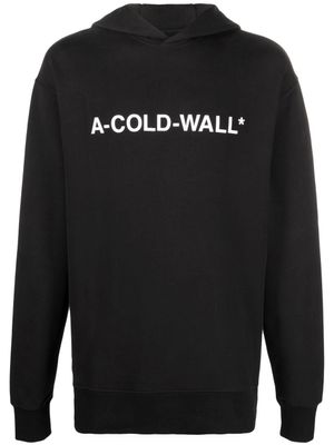 A-COLD-WALL* hoodie à logo Essential imprimé - Noir