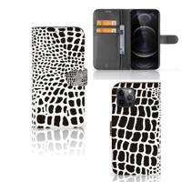 Apple iPhone 12 Pro Max | Telefoonhoesje | Met pasjeshouder | Slangenprint
