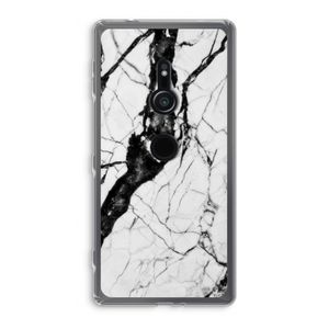 Witte marmer 2: Sony Xperia XZ2 Transparant Hoesje
