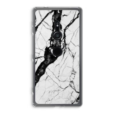 Witte marmer 2: Sony Xperia XZ2 Transparant Hoesje