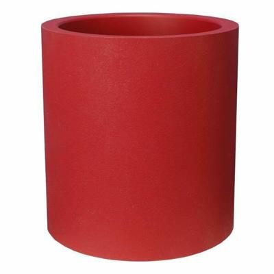 Bloempot Riviera Rood Plastic Cirkelvormig