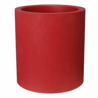 Bloempot Riviera Rood Plastic Cirkelvormig