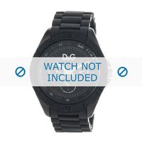 Horlogeband Dolce & Gabbana DW0767 Staal/Silicoon Zwart 22mm - thumbnail