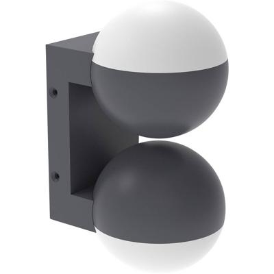 ECO-Light LED-Aussenwandleuchte LOOMA 5138003118 Buitenlamp (wand) Energielabel: D (A - G) LED LED Grijs